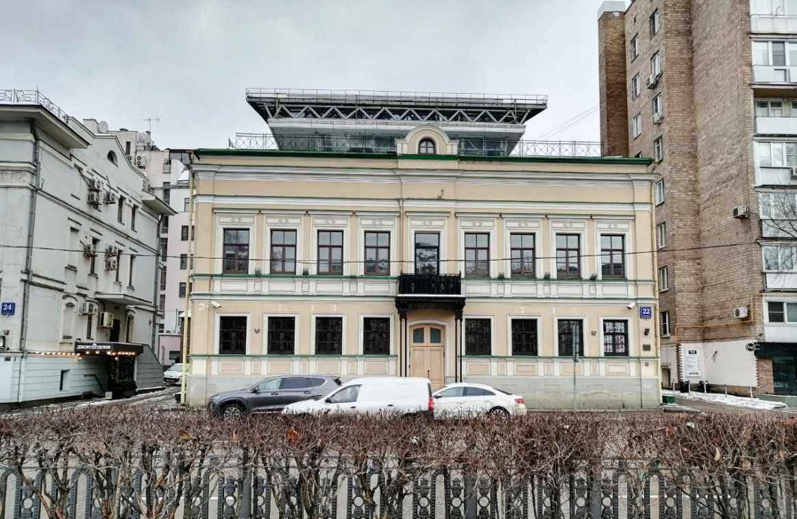 фасад дома, здание по адресу г Москва, Цветной б-р, д 22 стр 1 